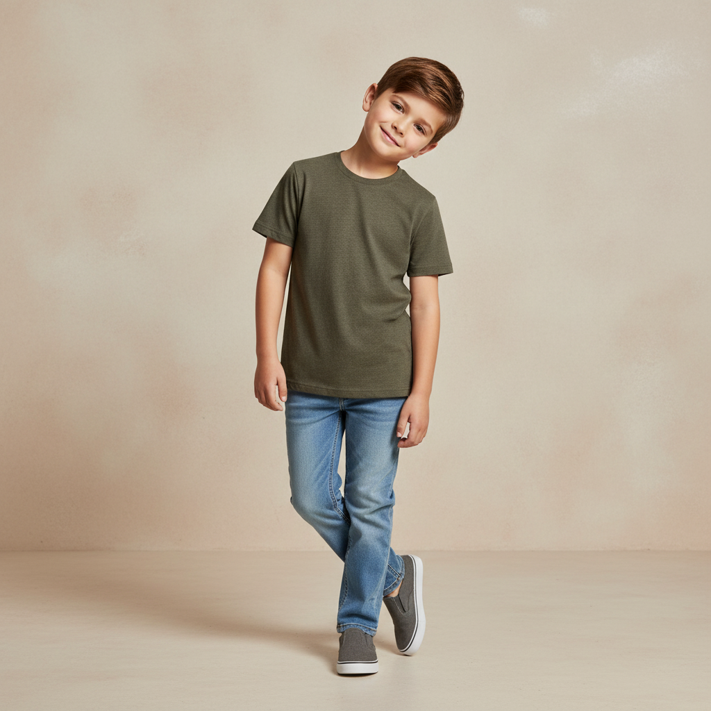 Boys Teens Basic-T-Shirt