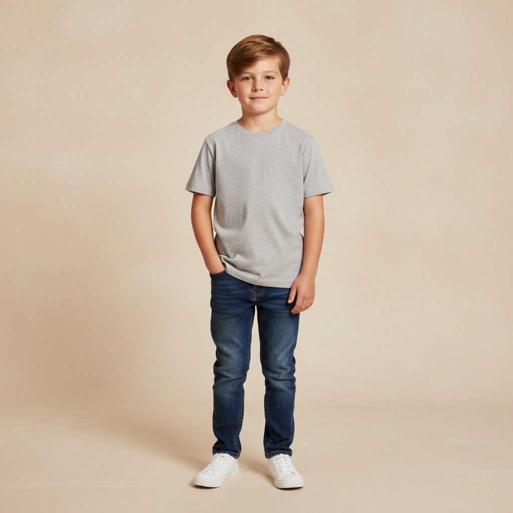 Boys Teens Basic-T-Shirt
