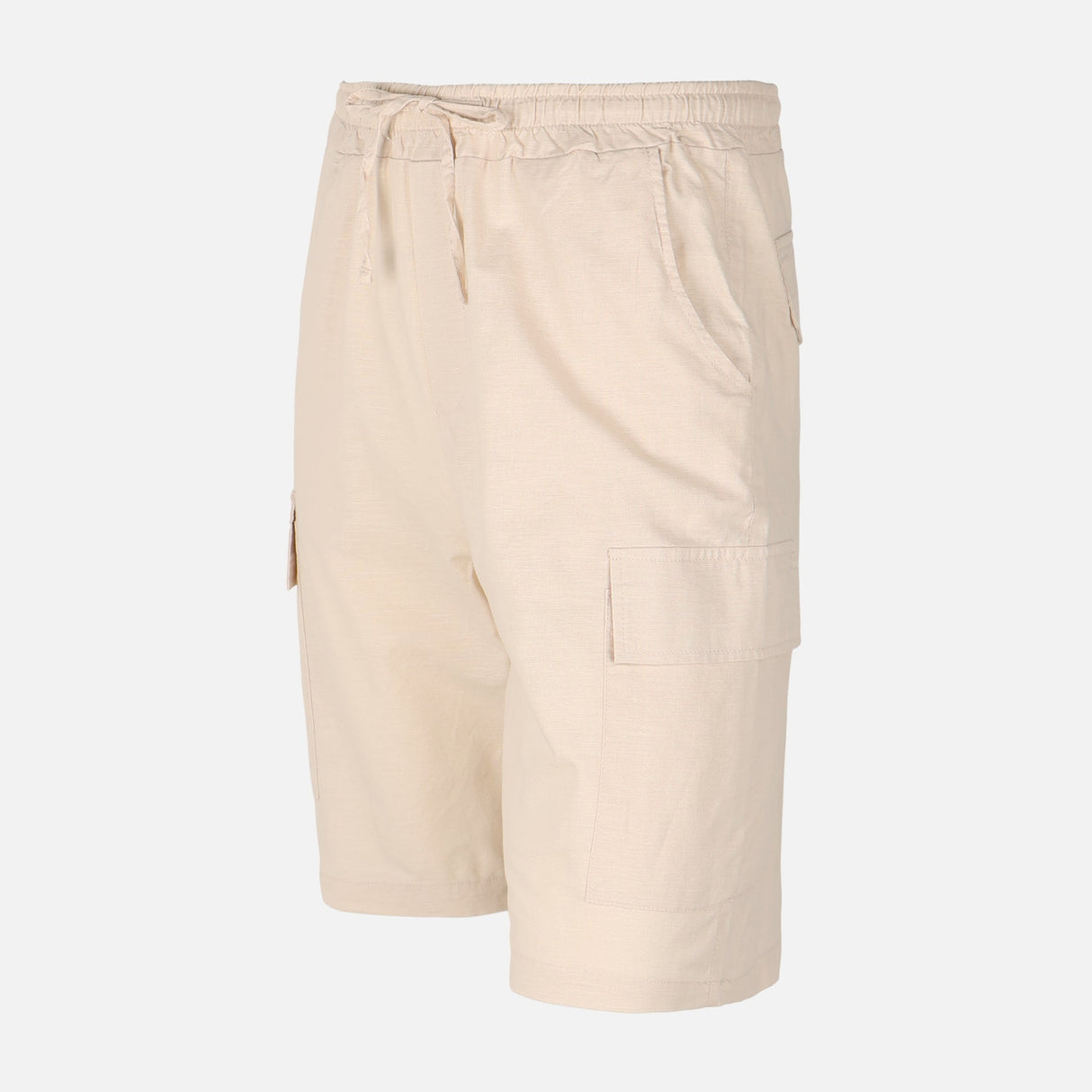 Men Linen Cargo Shorts