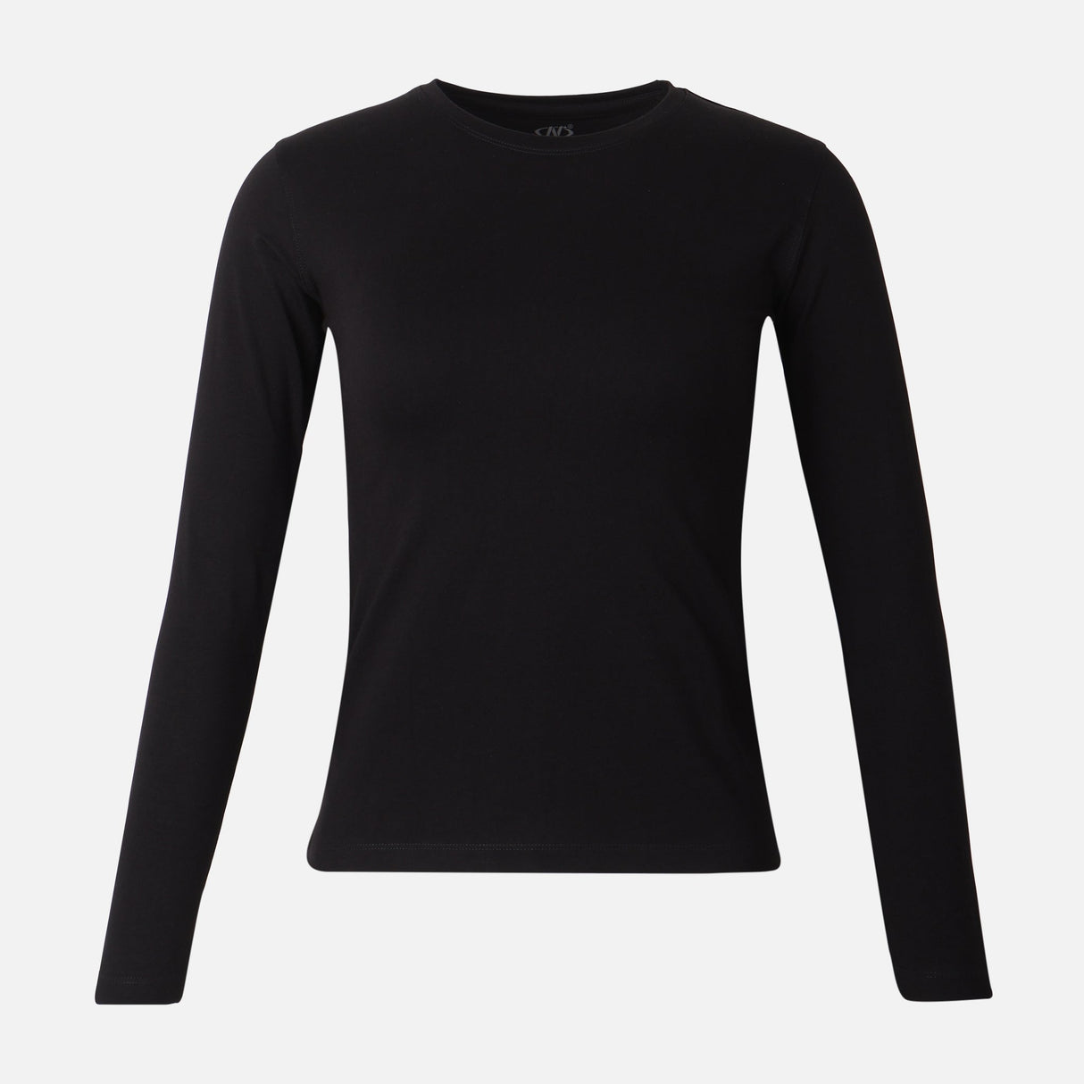 WOMEN BASIC COTTON CREWNECK LONG SLEEVE TEE