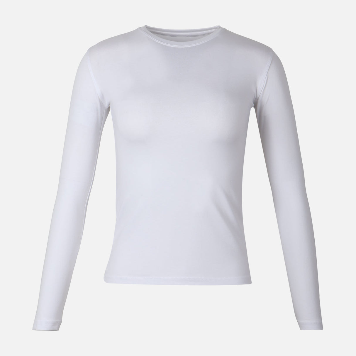 WOMEN BASIC COTTON CREWNECK LONG SLEEVE TEE