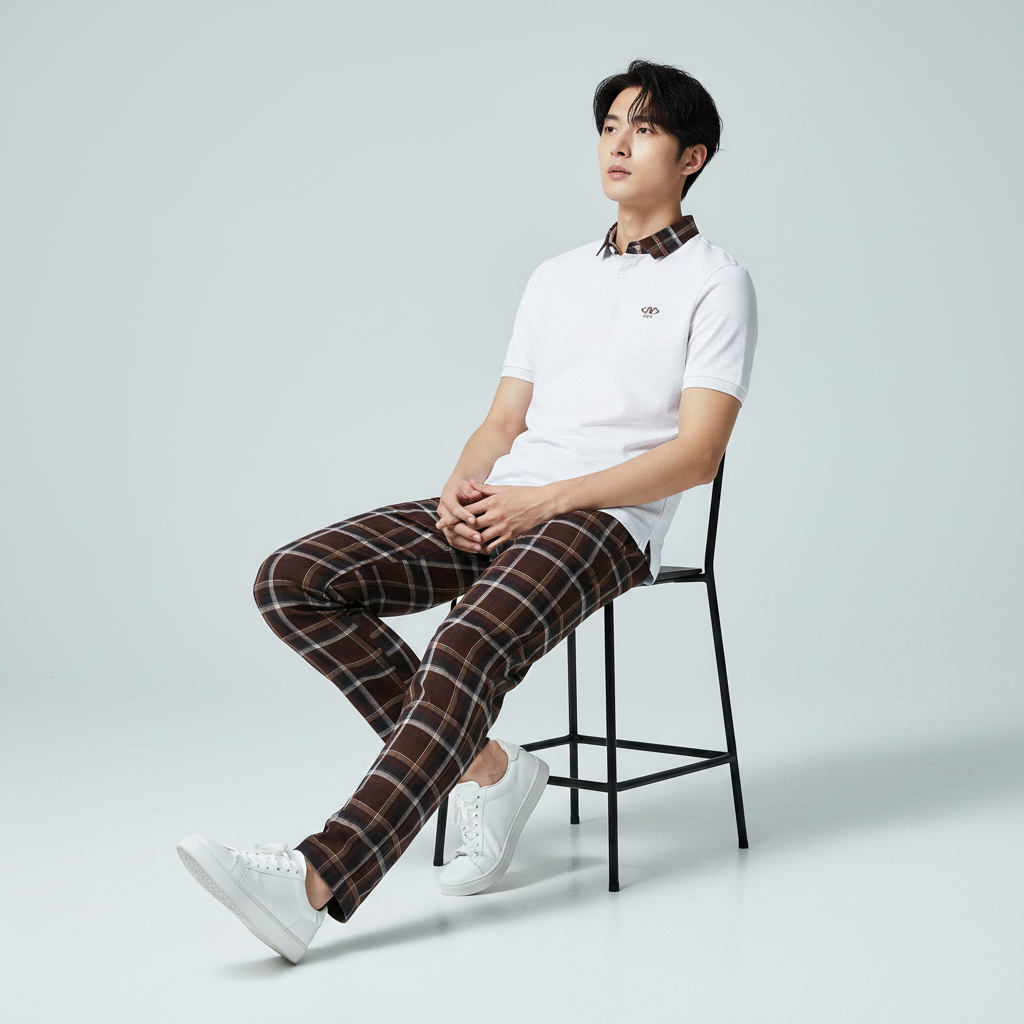 Men Pyjama Set One Side Zipper