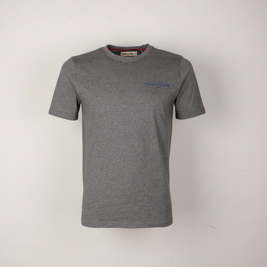 Men Basic Graphic T-Shirt Round Neck Short Sleeve