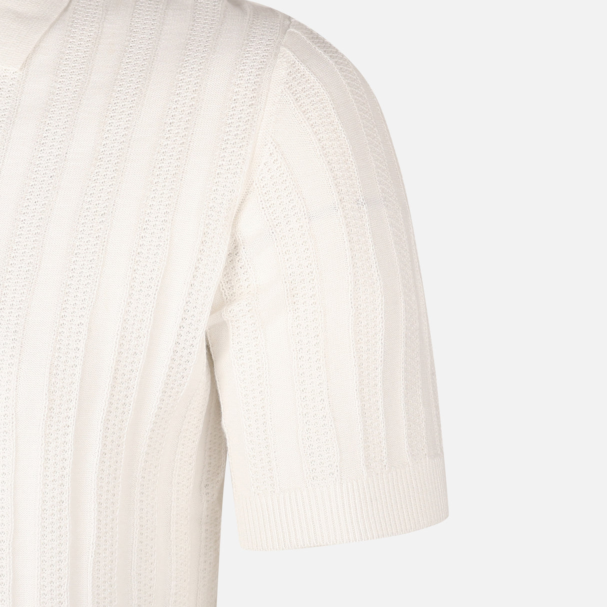 Mens Flat Knit Polo T-Shirt