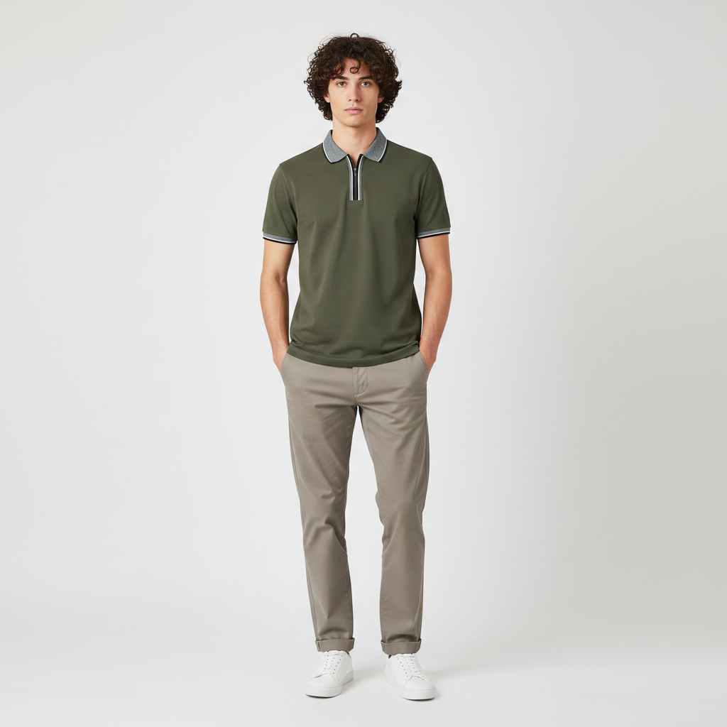 Men Polo T-Shirt Short Sleeve