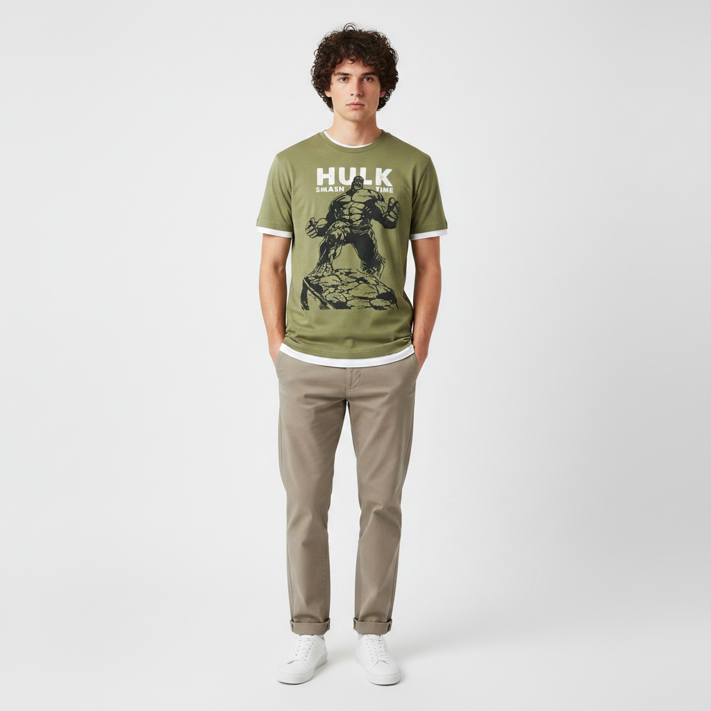 Men T-Shirt Round Neck