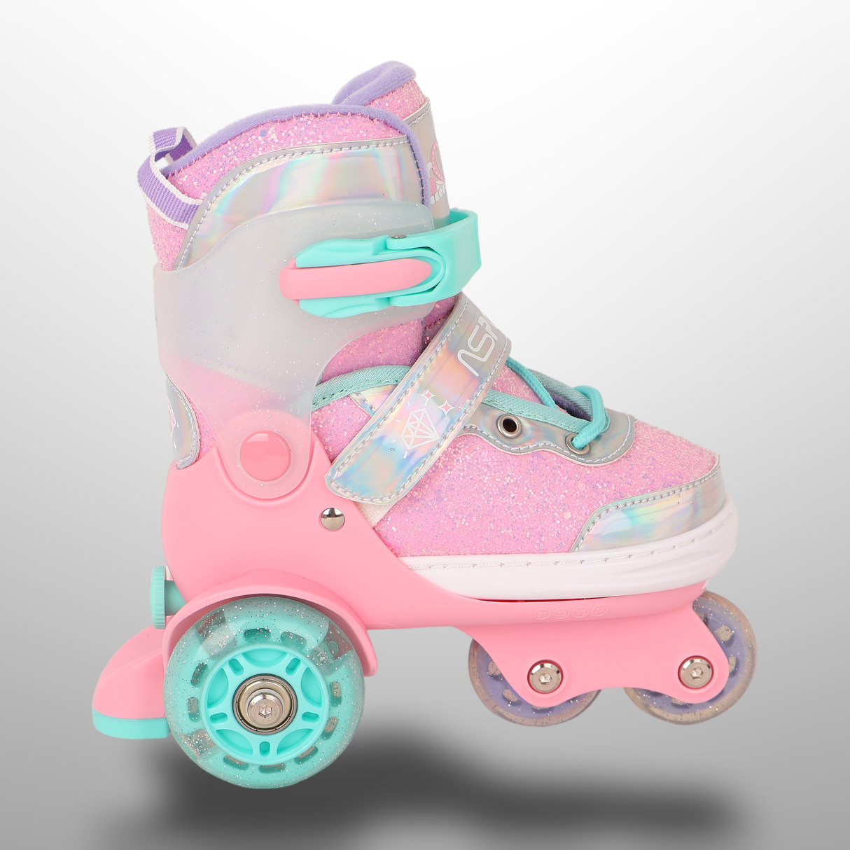 Kids Inline Skates Set With Helmet & Protective Gear
