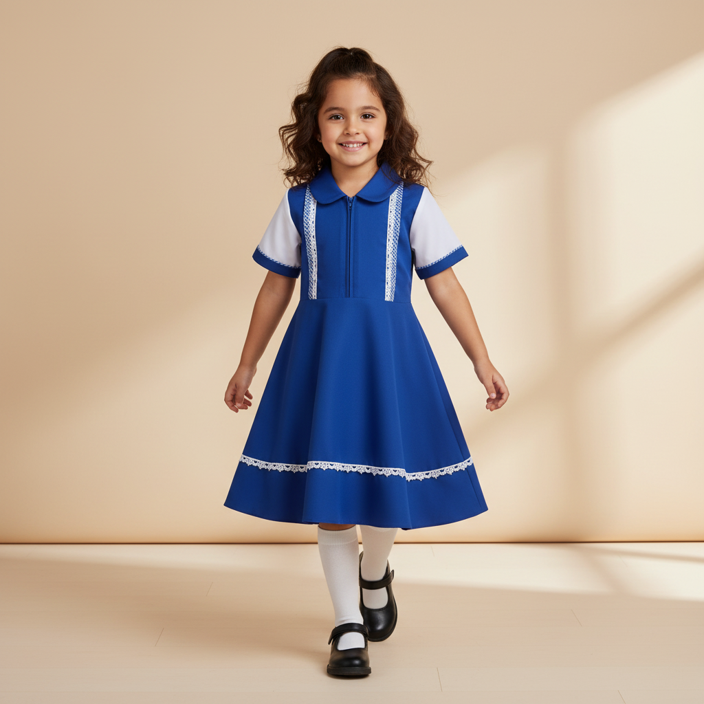 Girls Rawda Uniform Midi Short Sleeve