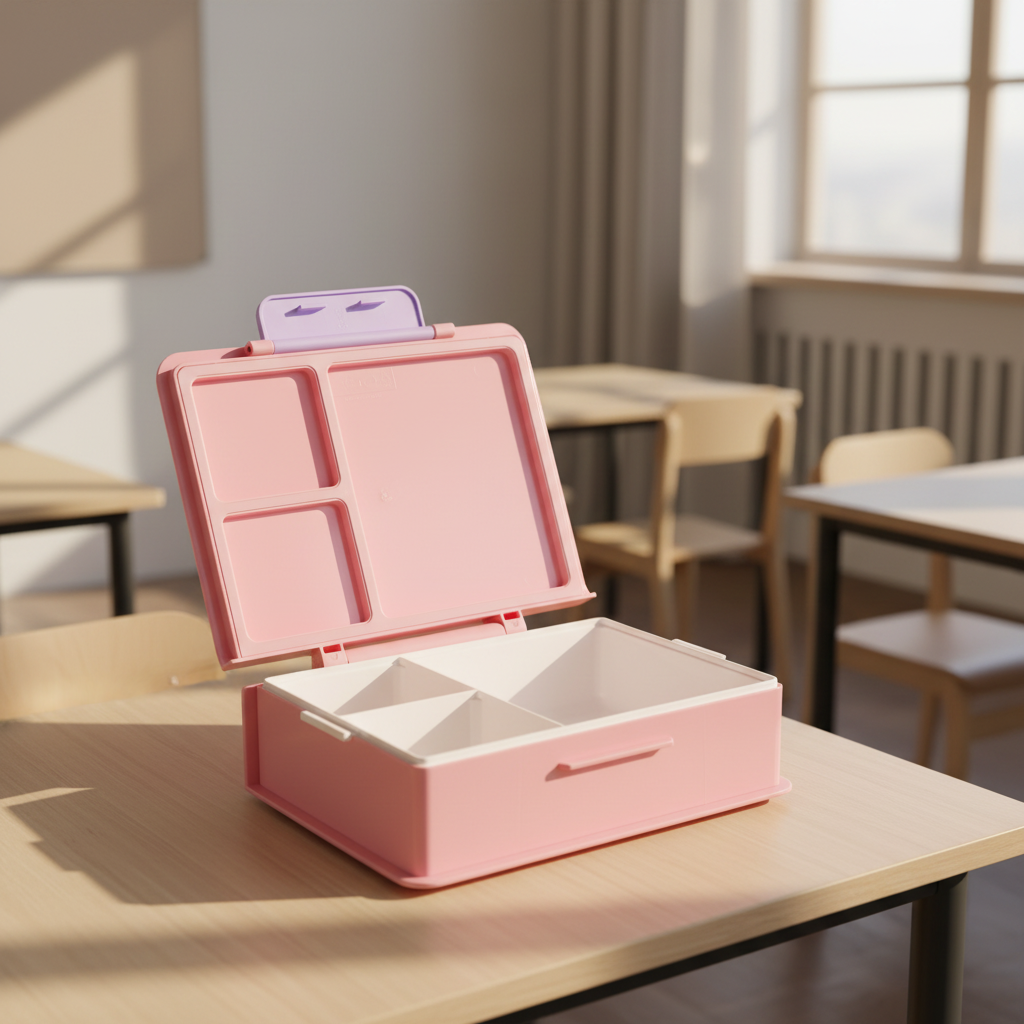 Kids Lunch Box with Secure Clip Closure