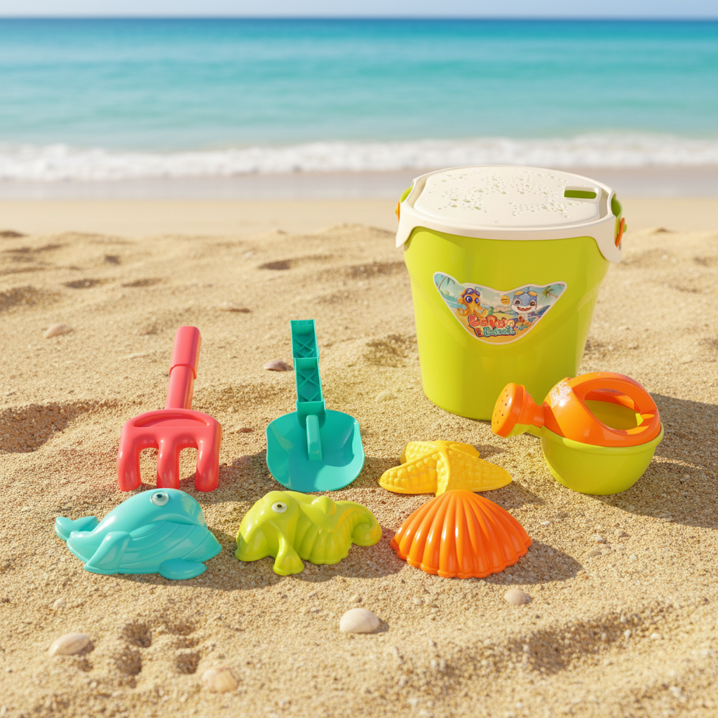 Kids Beach Toys Bucket Sets 9Pcs