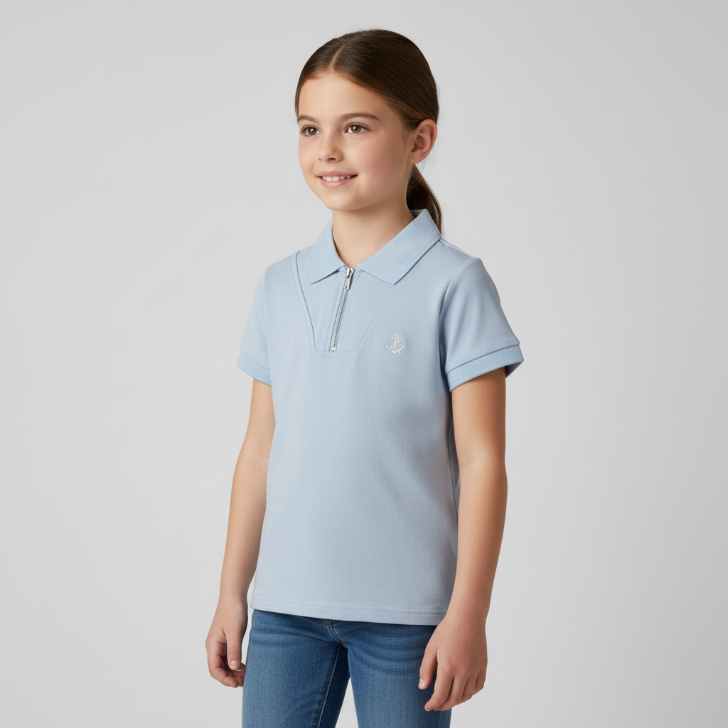 Girls Collared T-Shirt