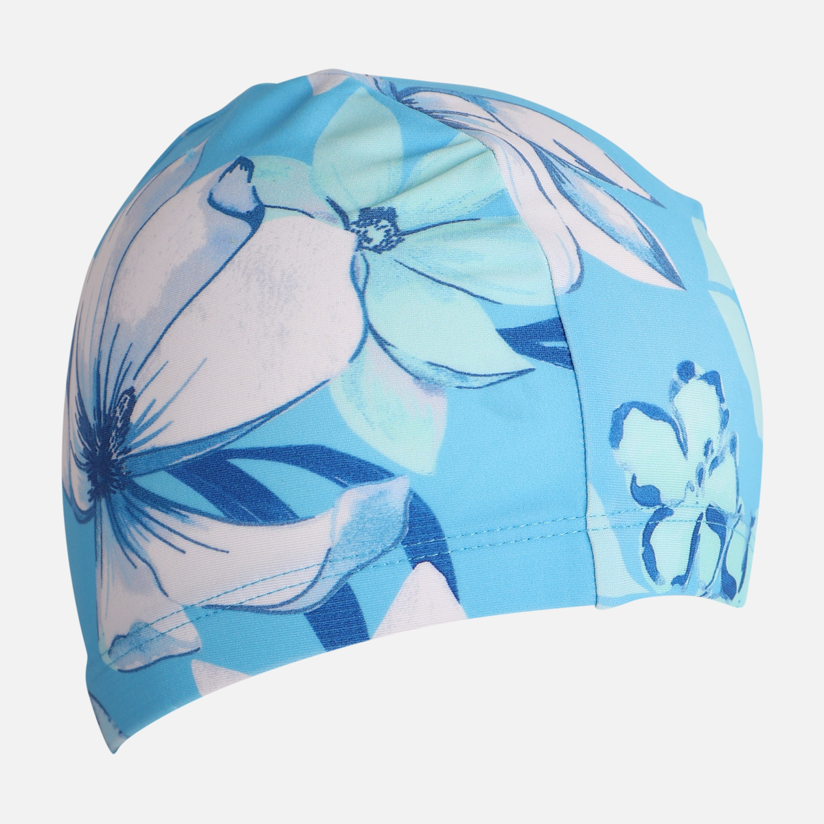 Adult Floral Print Swimming Cap