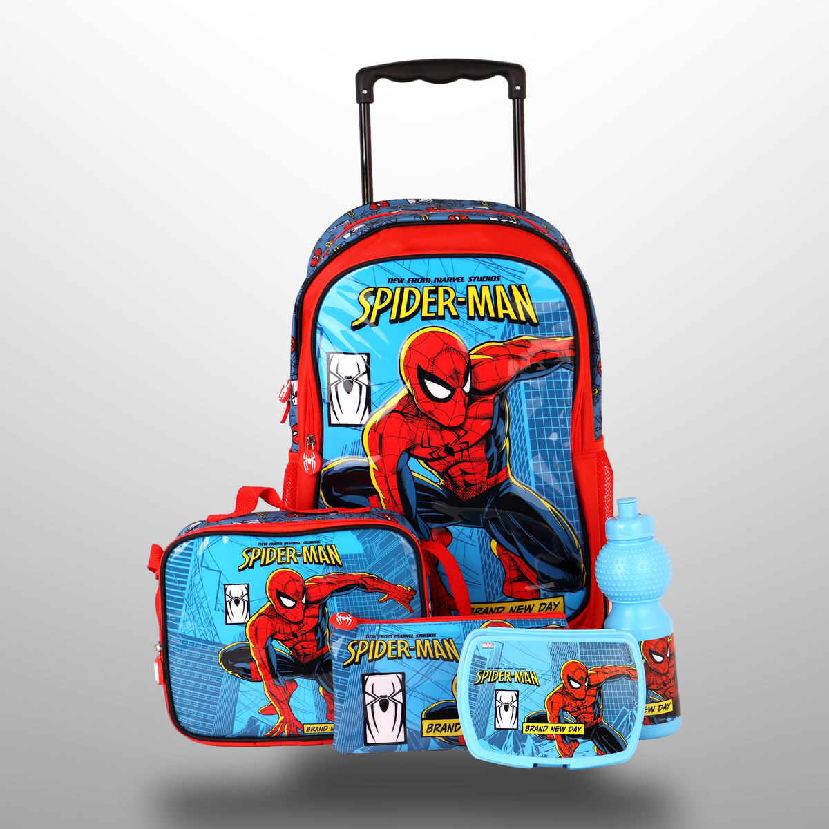 Spiderman The New Day 5 In 1 Trolley School Set 18 Inch