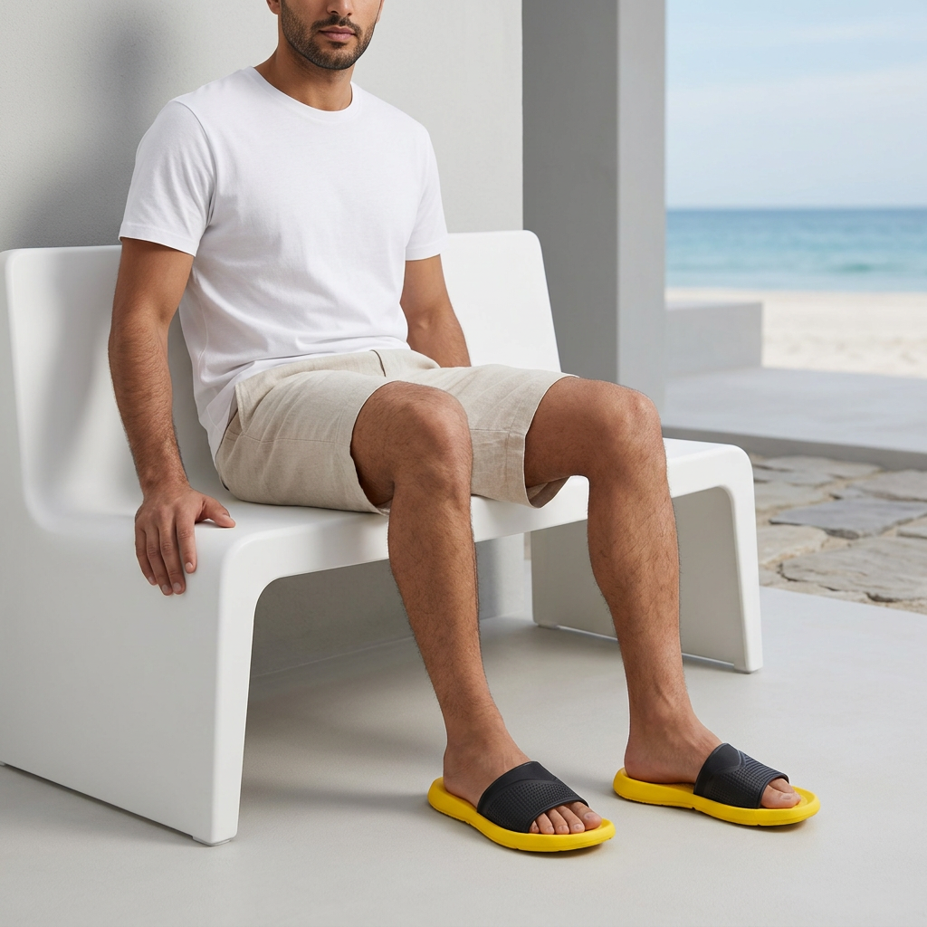 Men Beach Slide Slippers