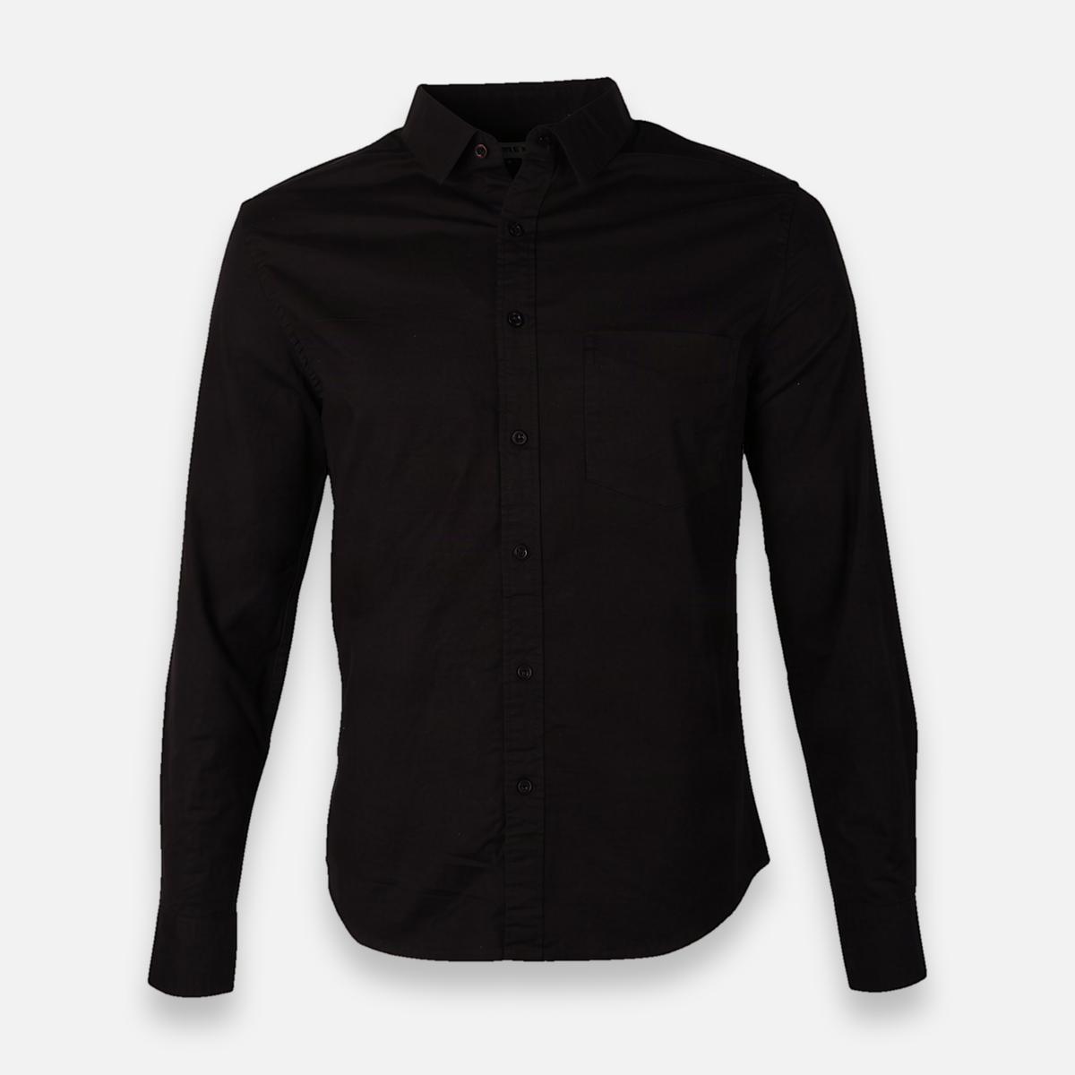 Men Basic Oxford Shirt Long Sleeve Spandex