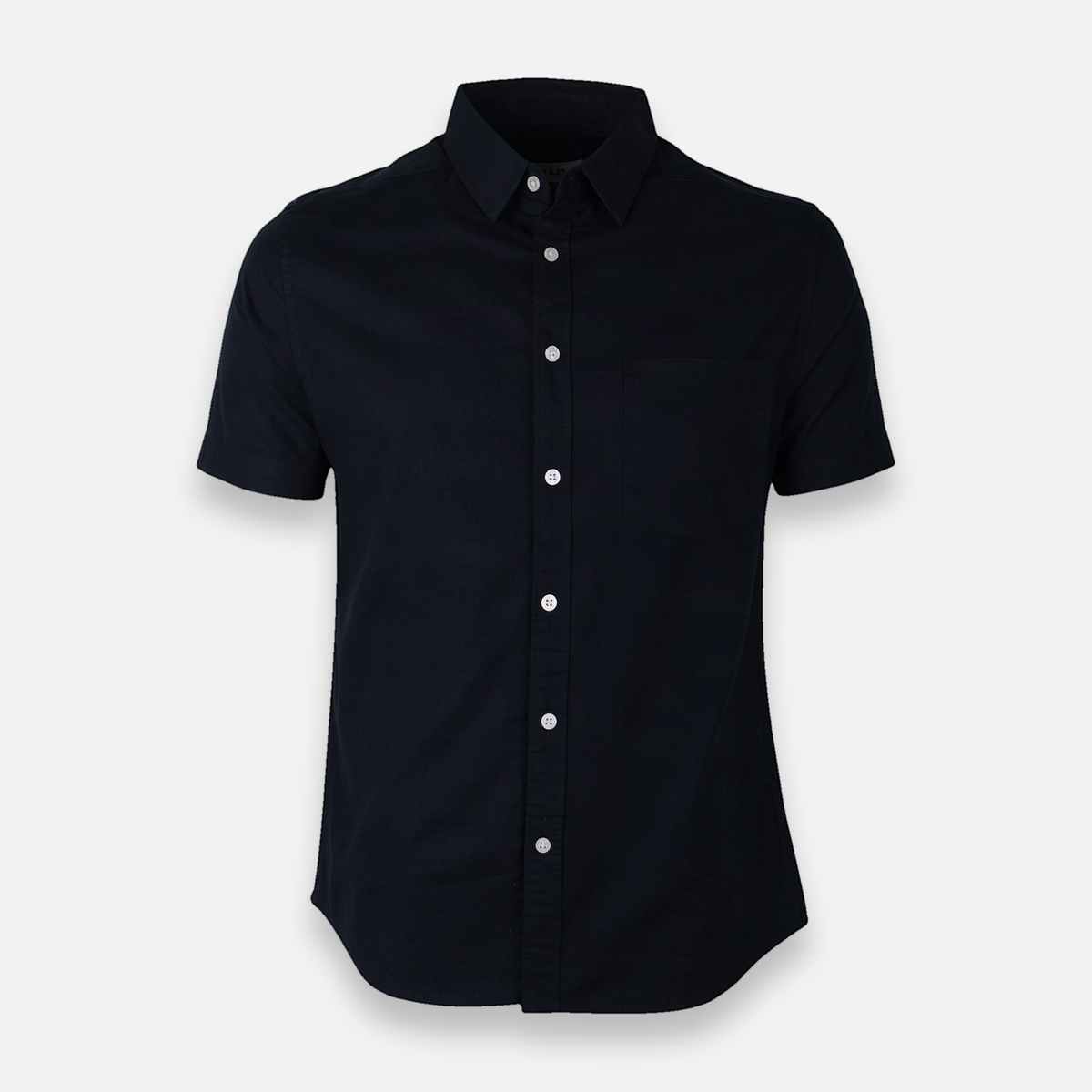Men Basic Oxford Shirt Short Sleeve Spandex