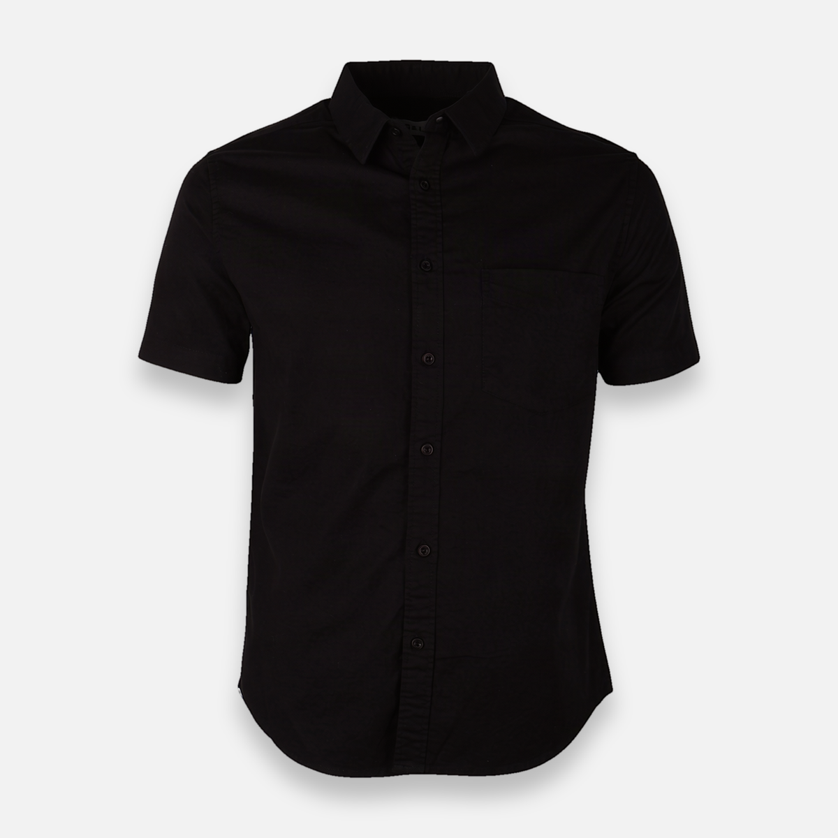 Men Basic Oxford Shirt Short Sleeve Spandex
