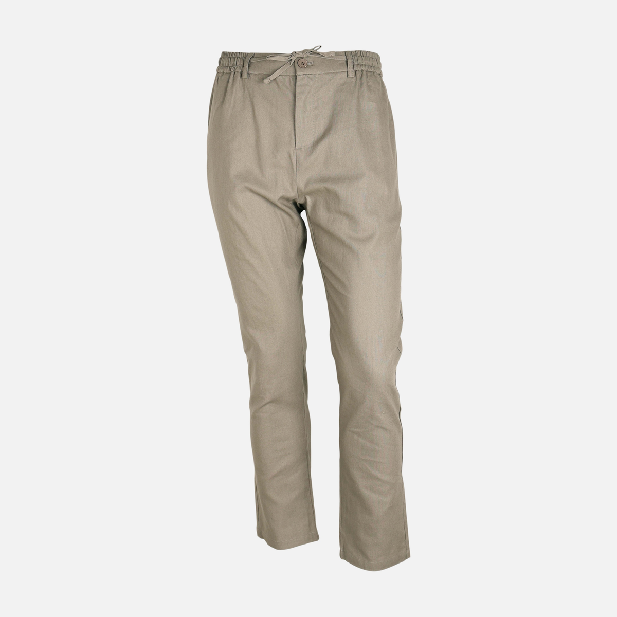 Men Regular Fit Linen Drawstring Pants