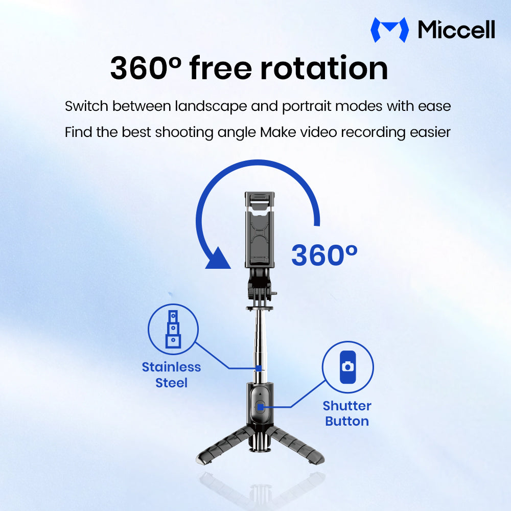 Mini Tripod Selfie Stick With Remote