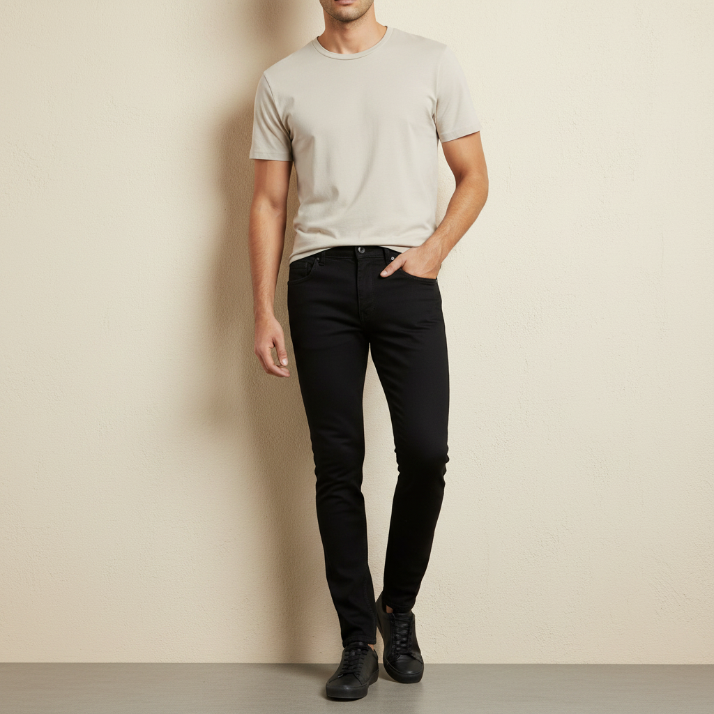 Men Denim Pant Jeans Carrot Fit