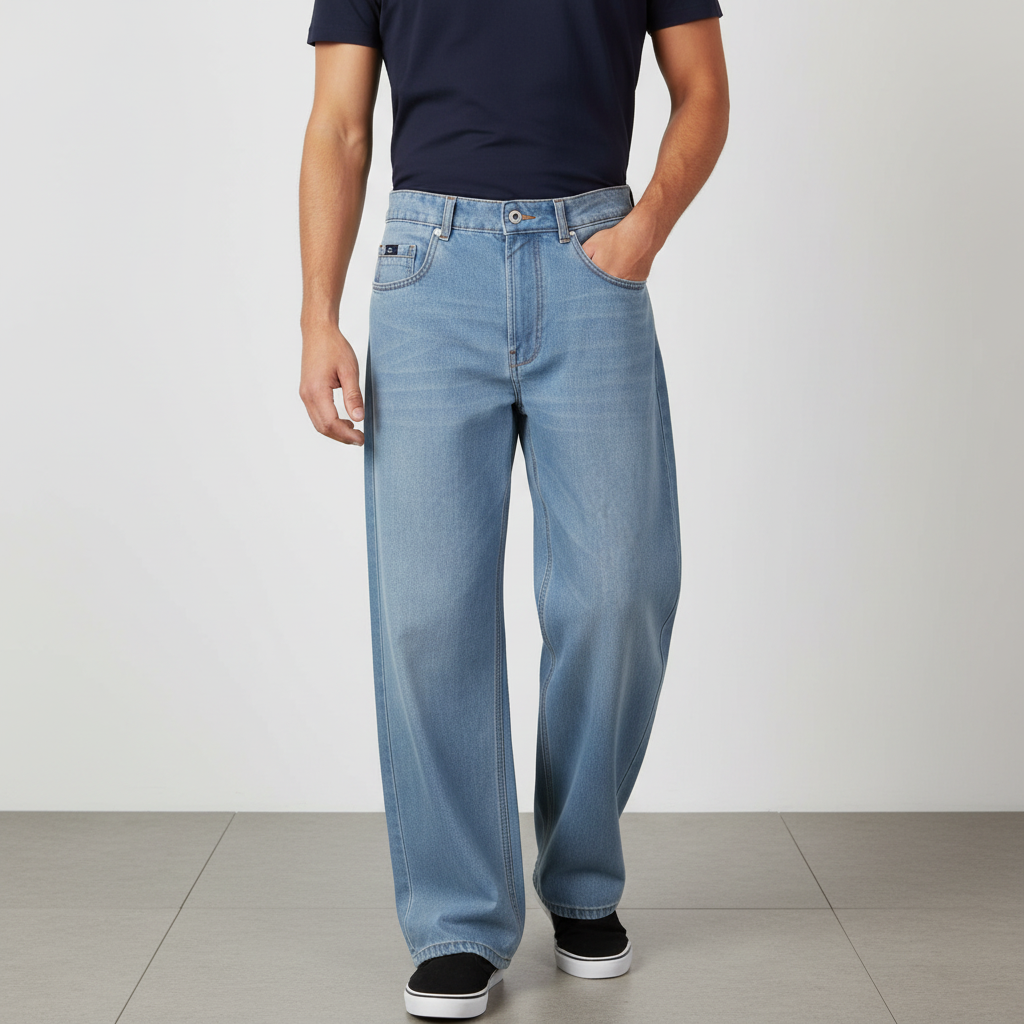 Men Denim Pant Jeans Baggy Fit