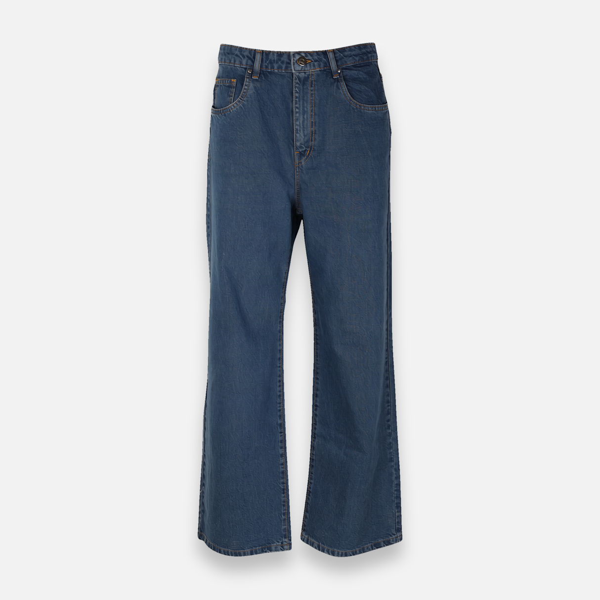 Womens Denim Pants Jeans Wide Leg