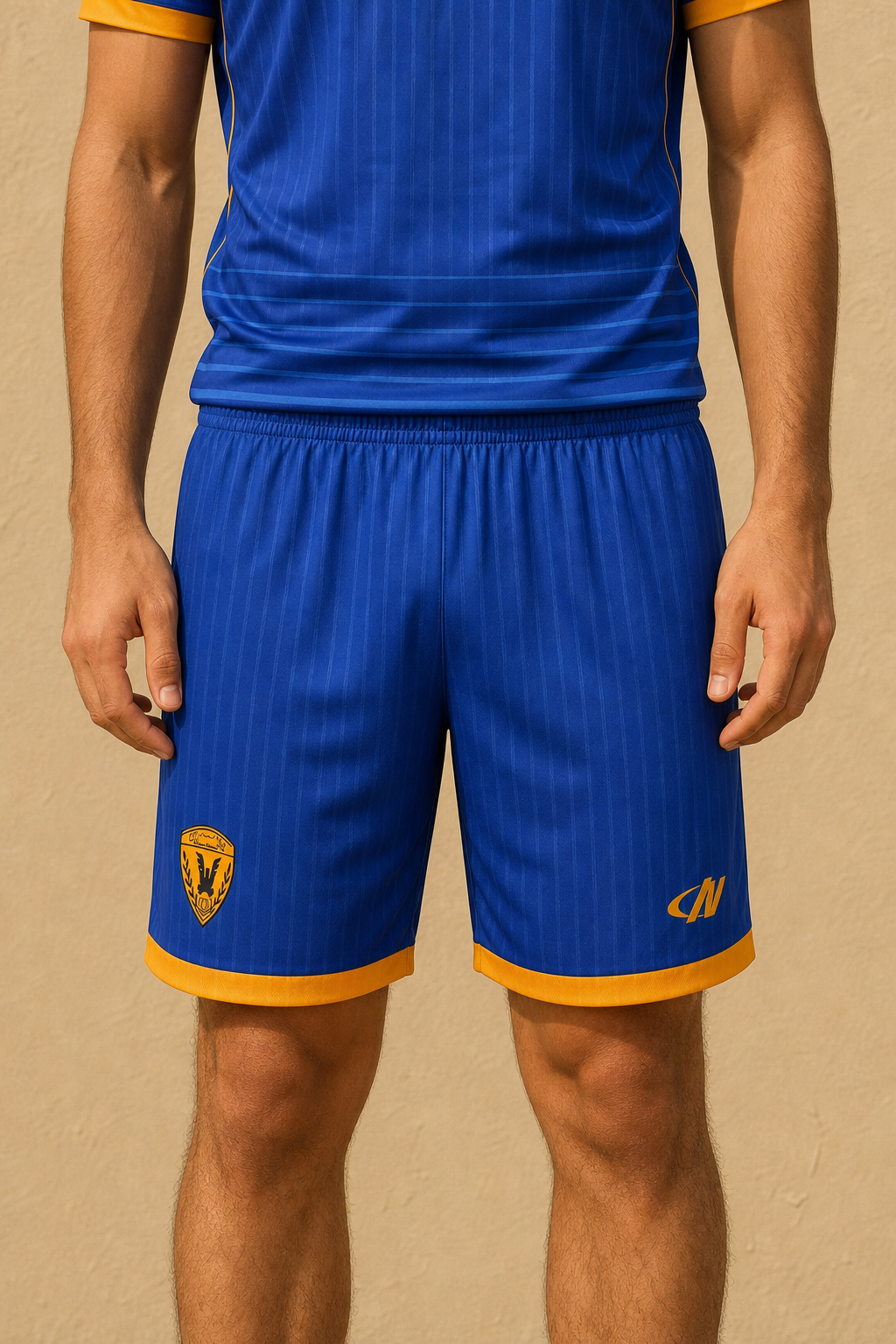 Mens Qadsia Short - DARK BLUE - on model
