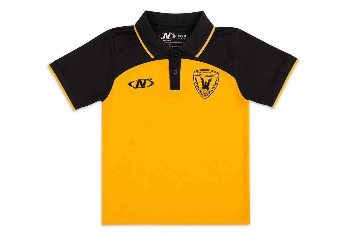 Boys Qadsia T-Shirt Polo - ORANGE