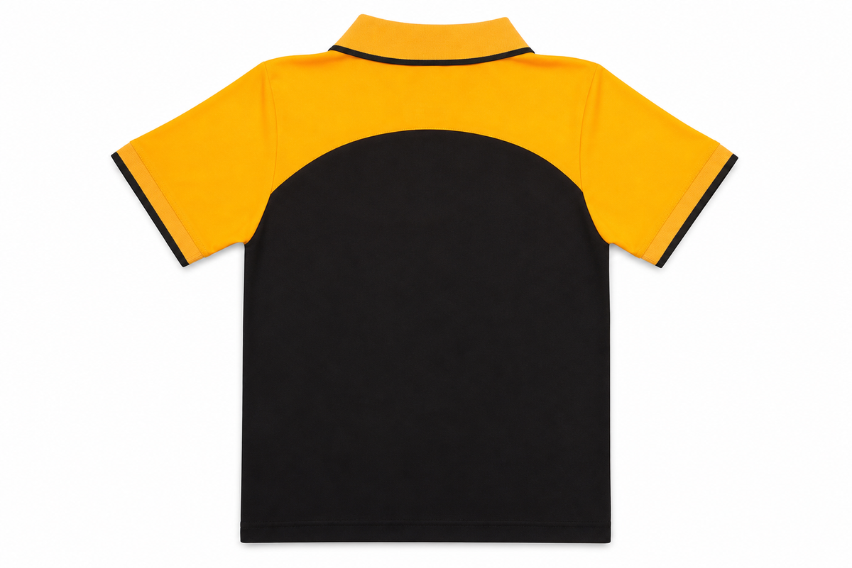 Boys Qadsia T-Shirt Polo - BLACK