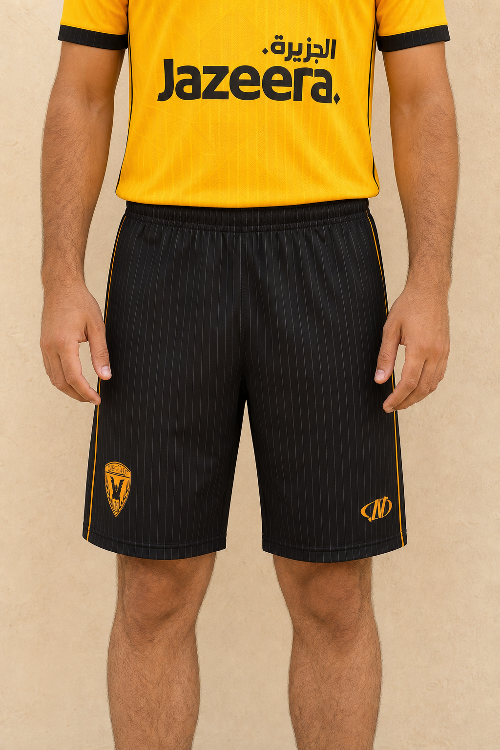 Mens Qadsia Short - BLACK - on model