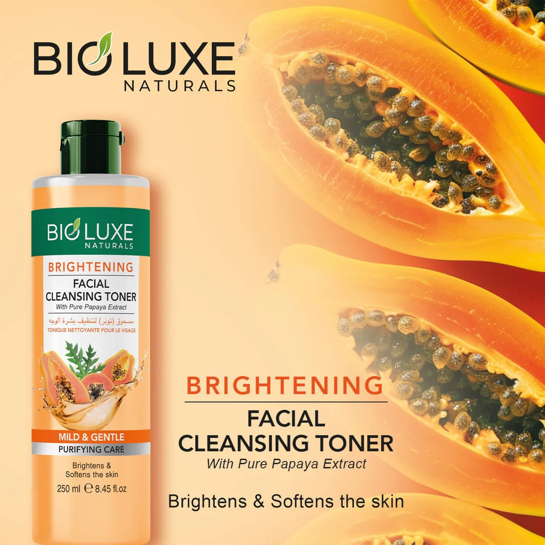 BRIGHTENING FACIAL CLEANSING TONER 250ML
