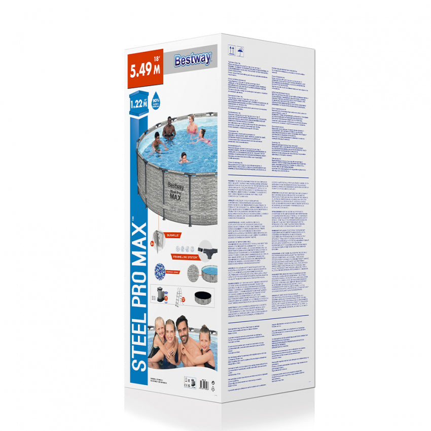 (5.49MX1.22M)حوض سباحة دائري برو ماكس