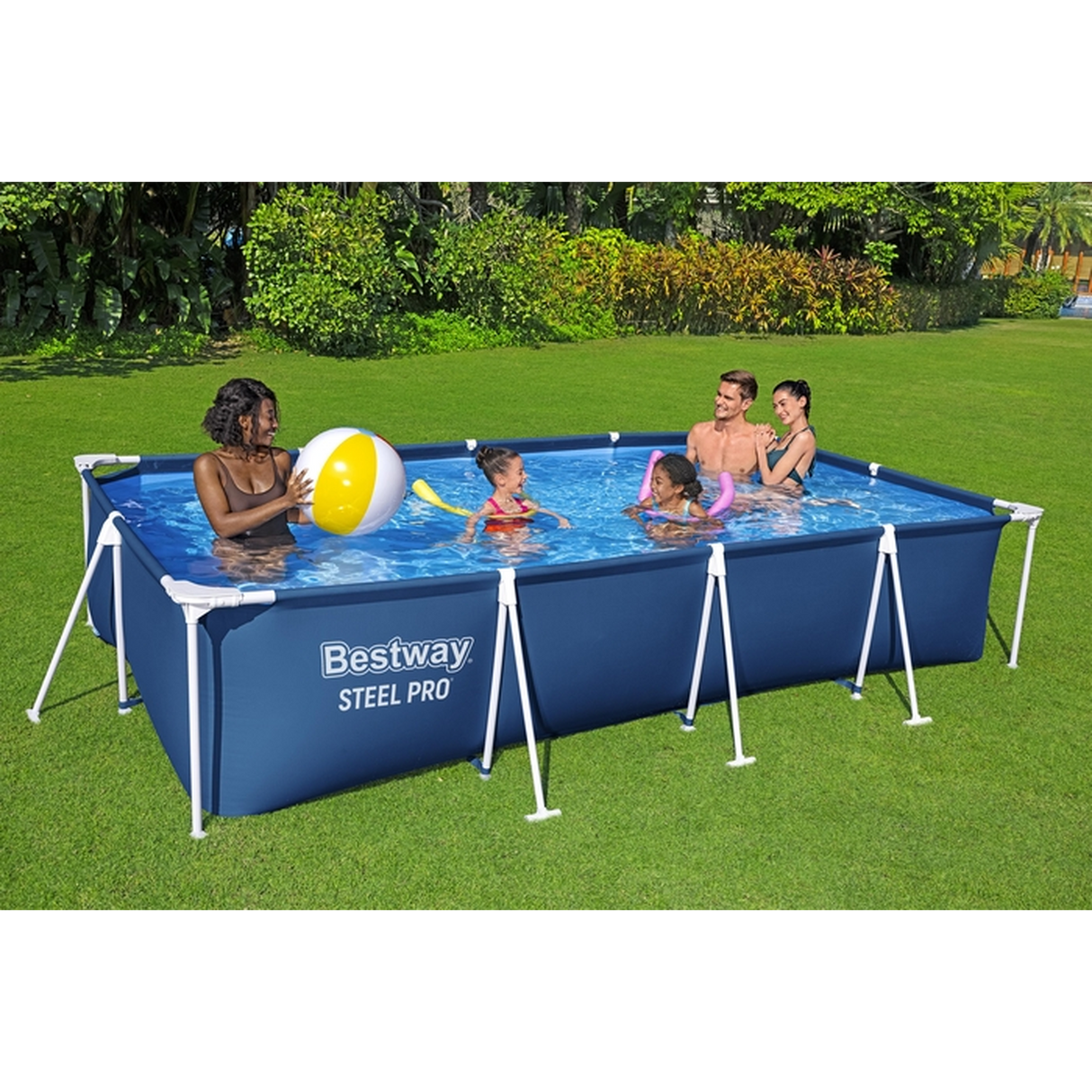 RECTANGULAR FRAME SWIMMING POOL SET 4.00Mx2.11M X81CM