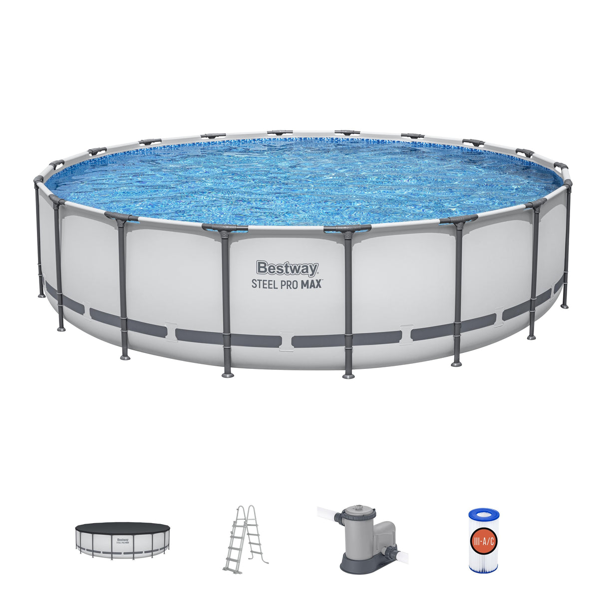 STEEL PRO MAX ROUND FRAME POOL SET