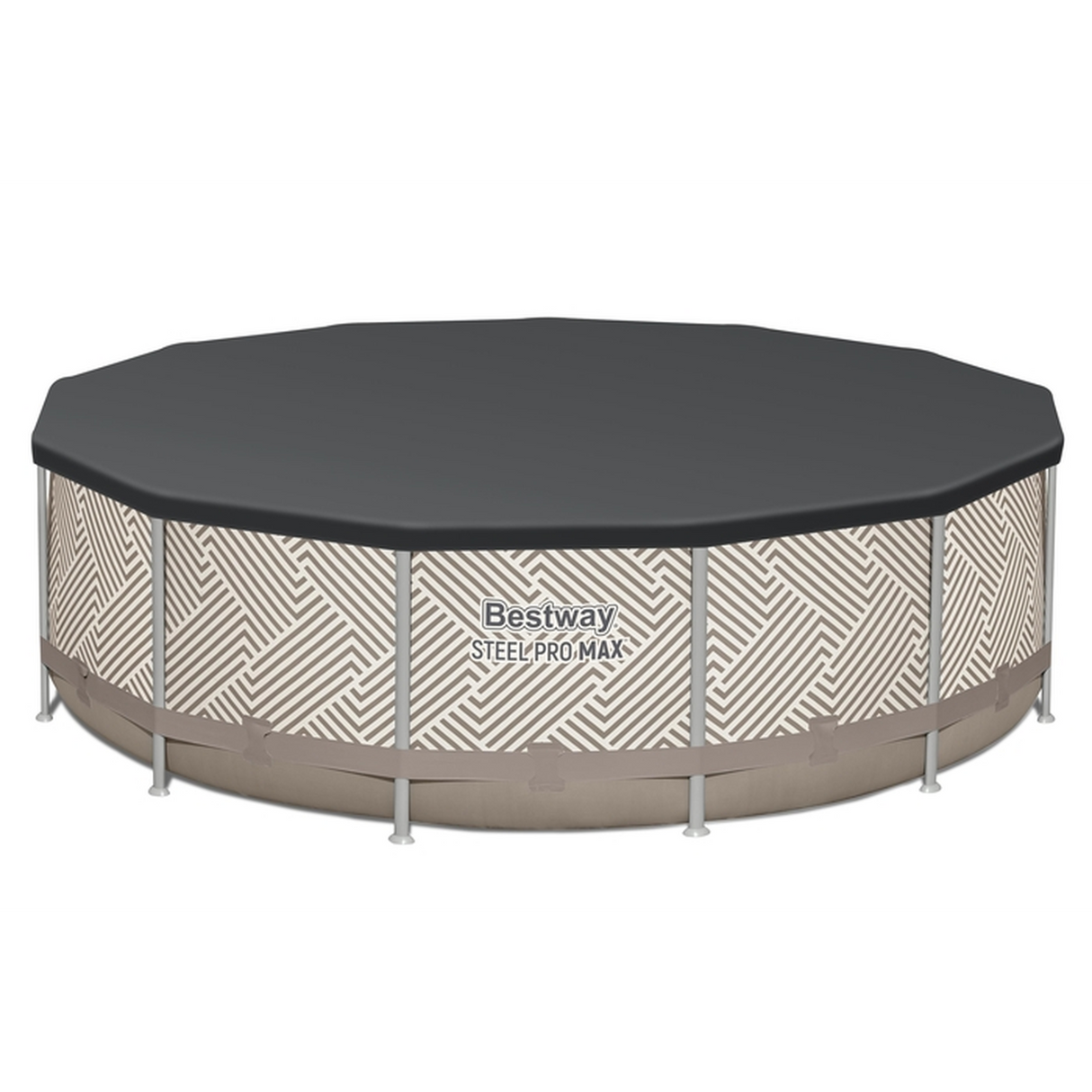 حمام سباحة بإطار دائري مع مظلة 3.96 م × 1.07 م