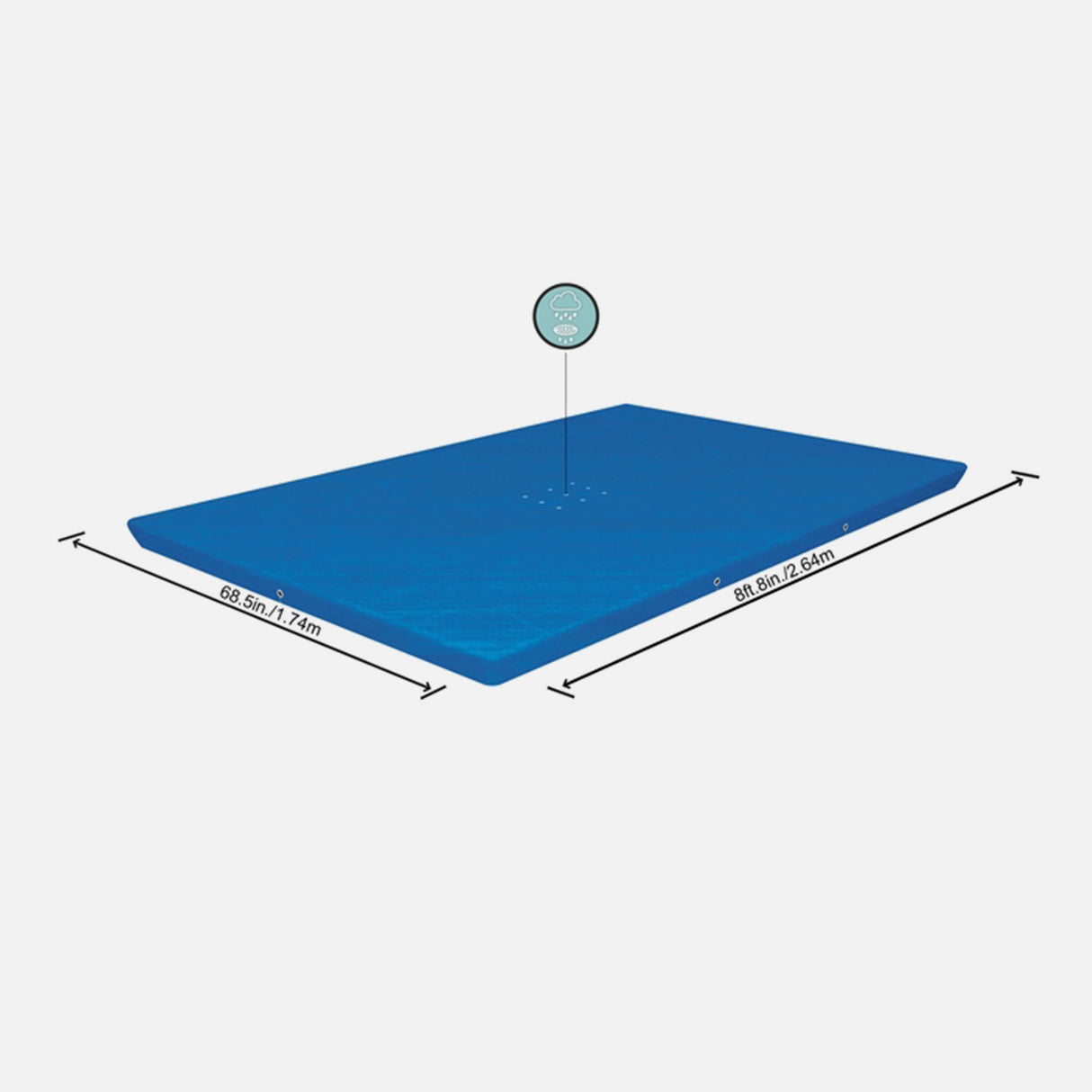 غطاء حوض السباحة (2.59X1.70M)
