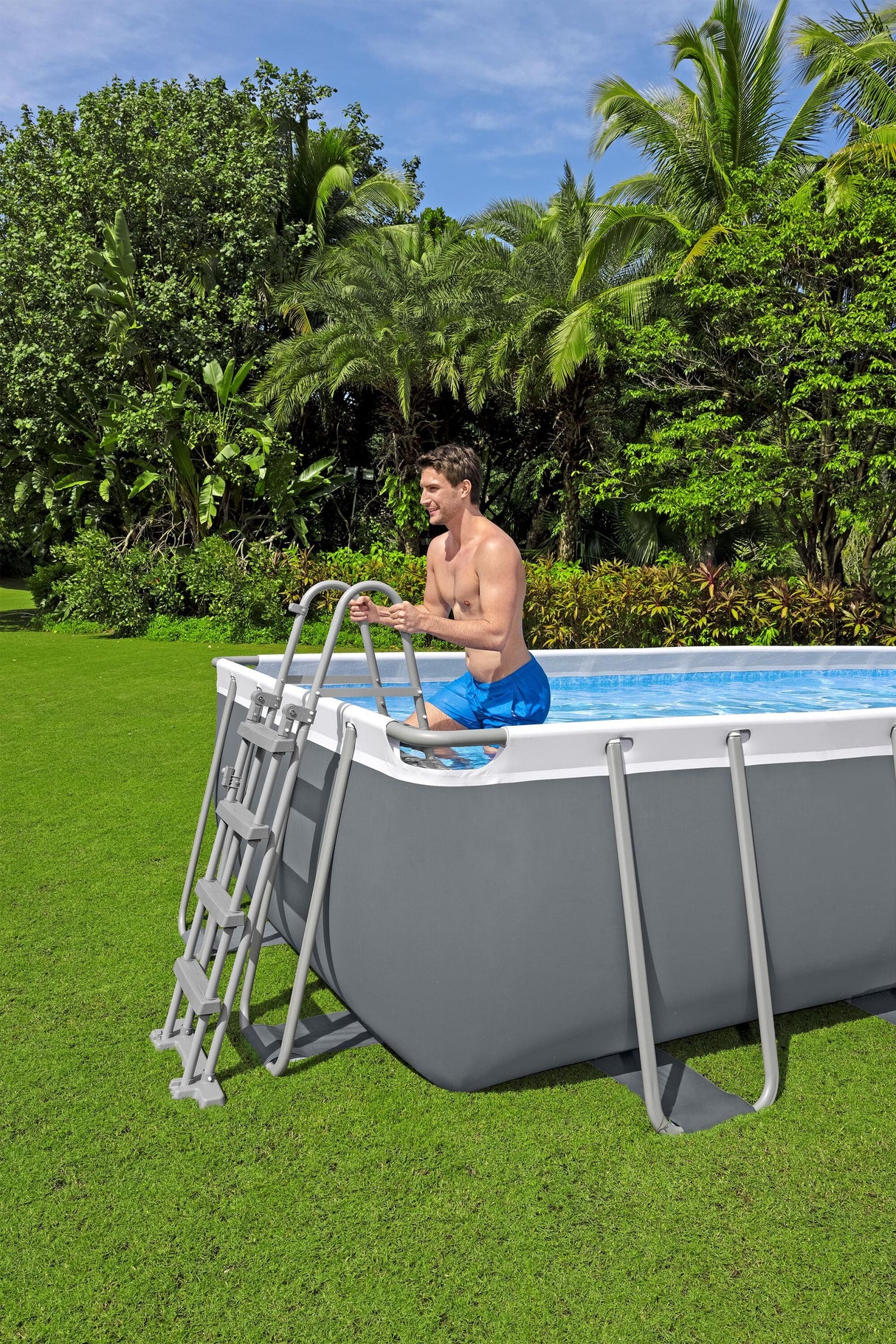 Rectangular Pool Set Steel Pro Max