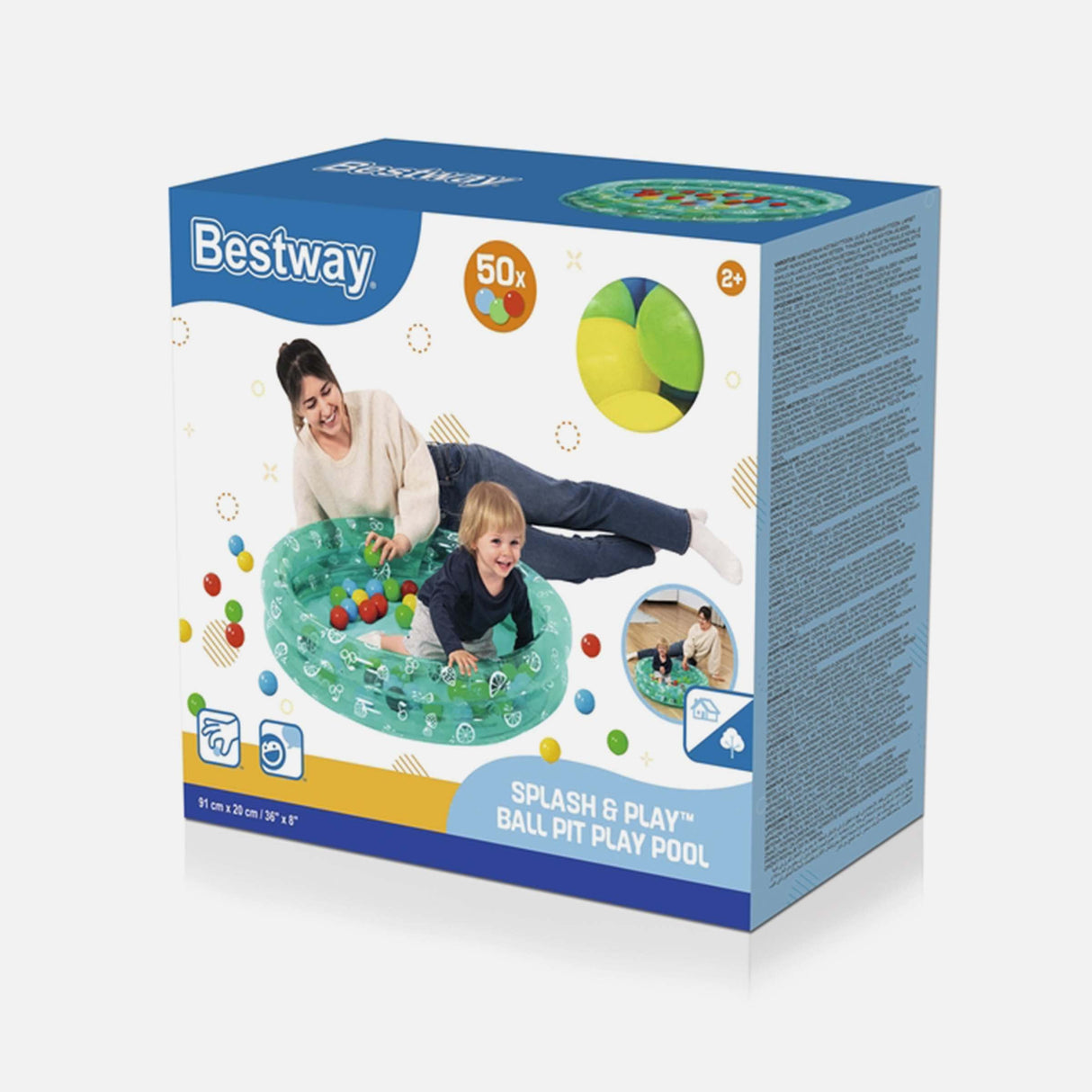 Splash & Play Ball Pit Play Pool (91CMXH20 cm)