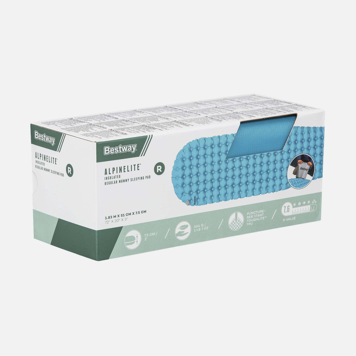 ALPINELITE INSULATE RGLR.MUM SLEEPPAD (1.83MX51CMX7.5CM)