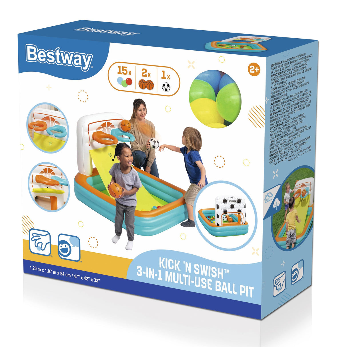 Kick N Swish 3-In-1 Multiuse Ball Pit