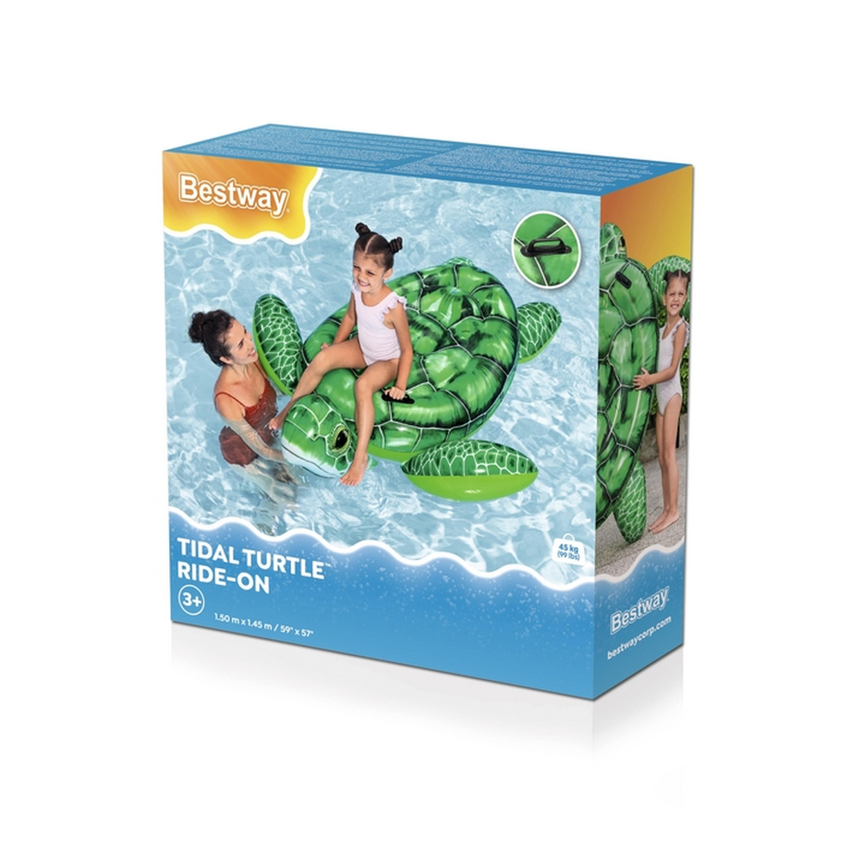 Tidal Turtle Ride-On (1.50 x 1.45 m)