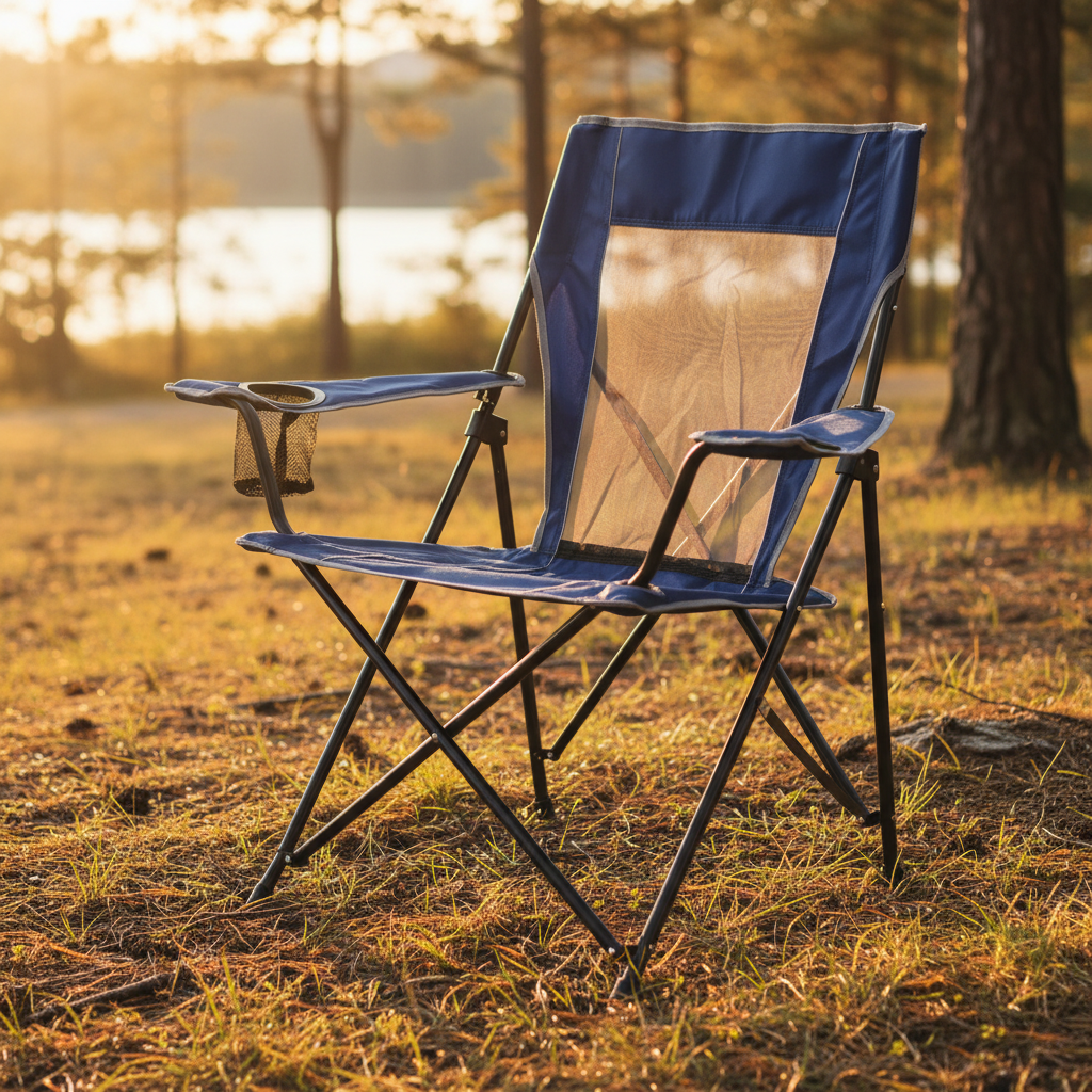 Folding Camping Chair With Cup Holder