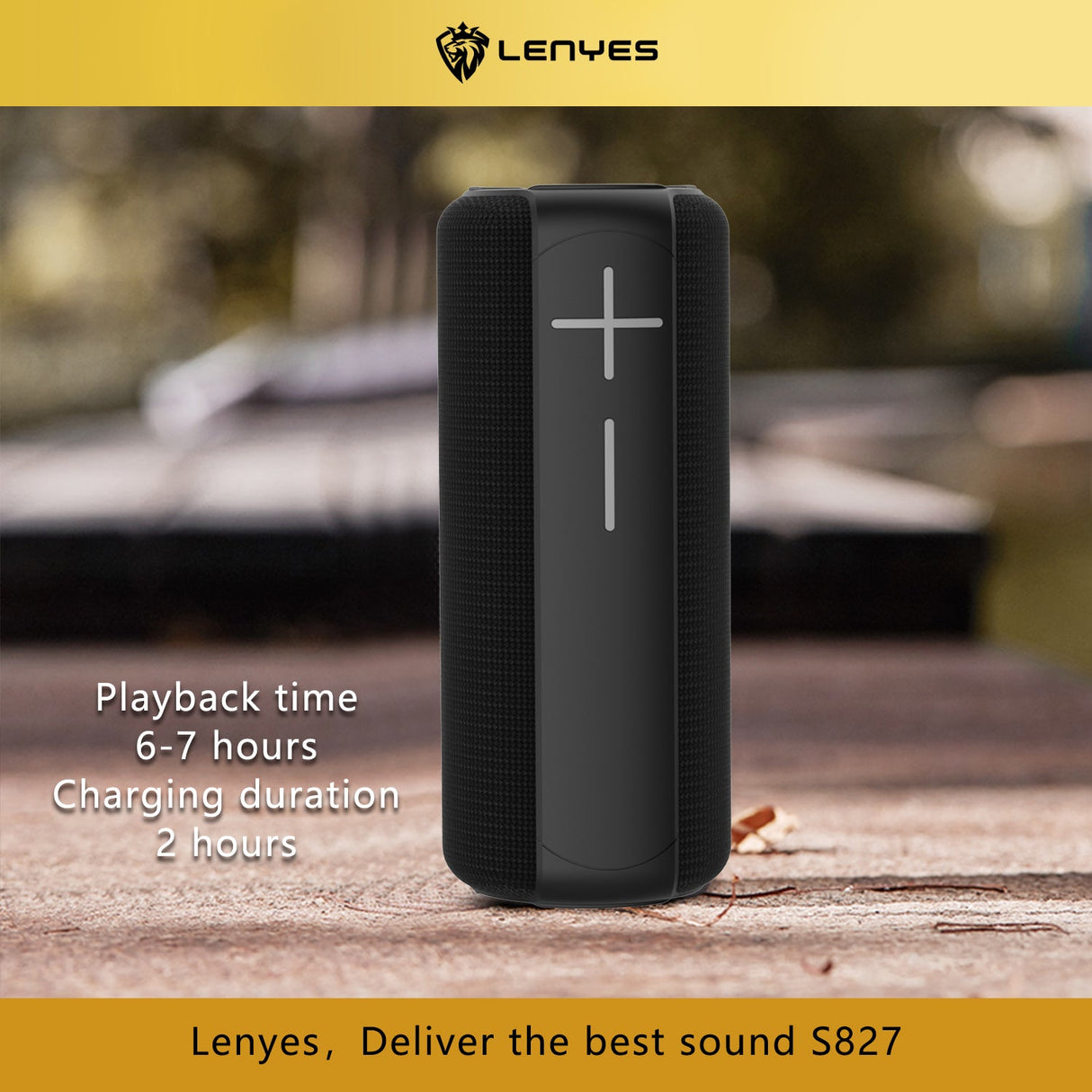 LENYES WIRELESS SPEAKER 15W IPX6 WATERPROOF