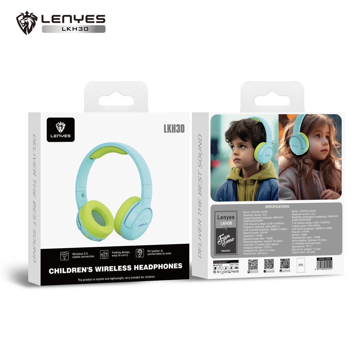 LENYES BLUETOOTH HEADPHONES V5.3