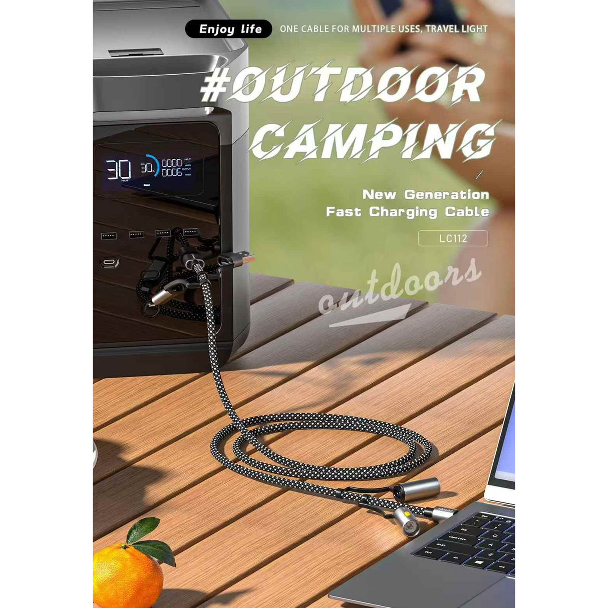 POLAR BURNING LEOPARD 6-IN-1 CABLE