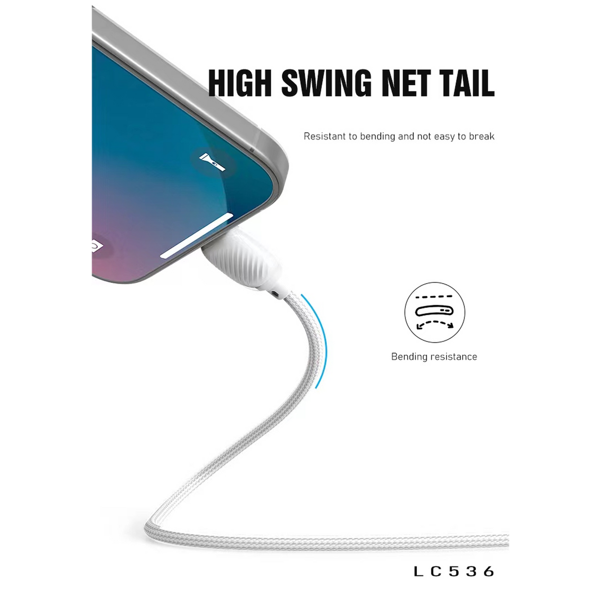 CABLE 1M TYPE-C TO IPHONE (27W)