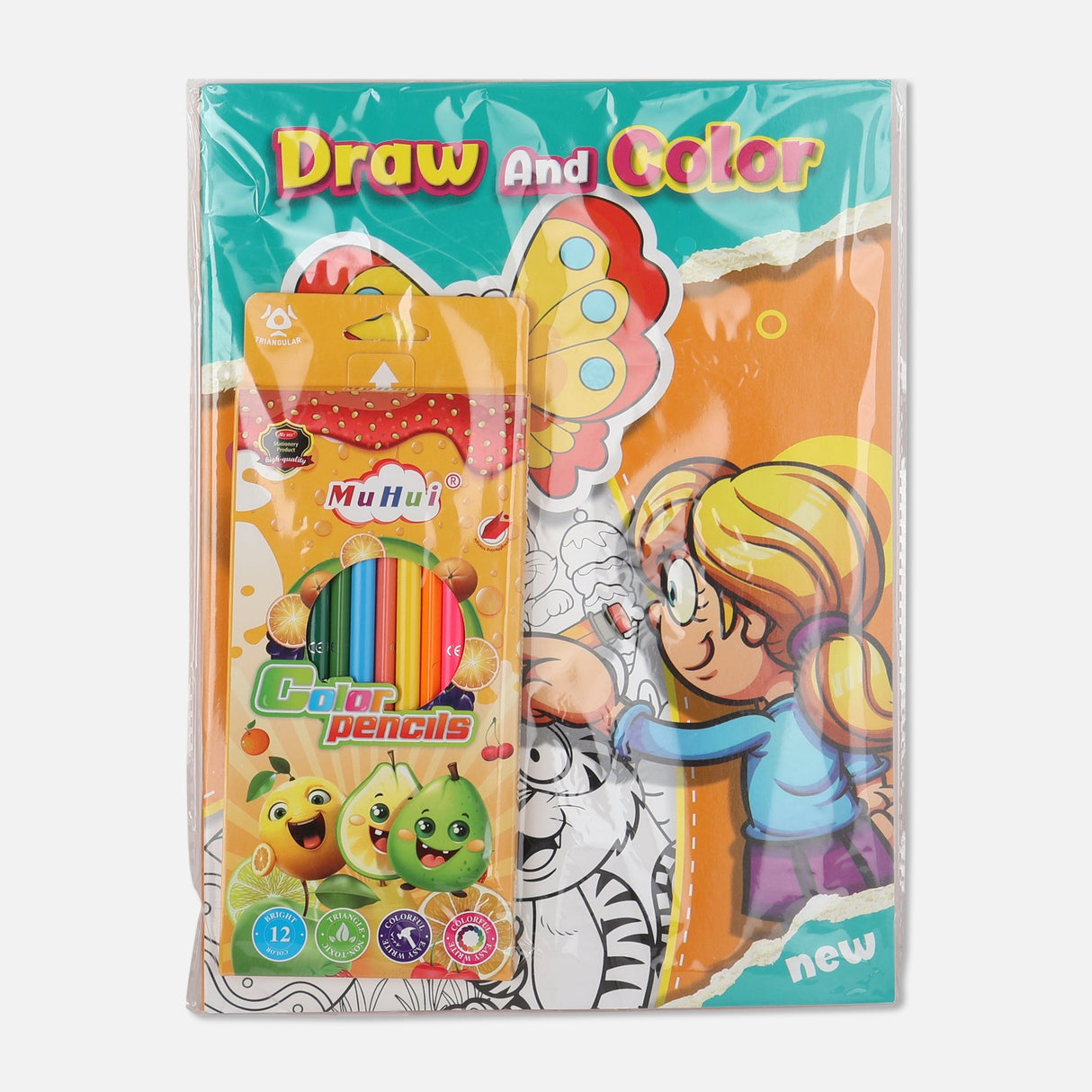 COLOUR PENCIL & BOOK SET