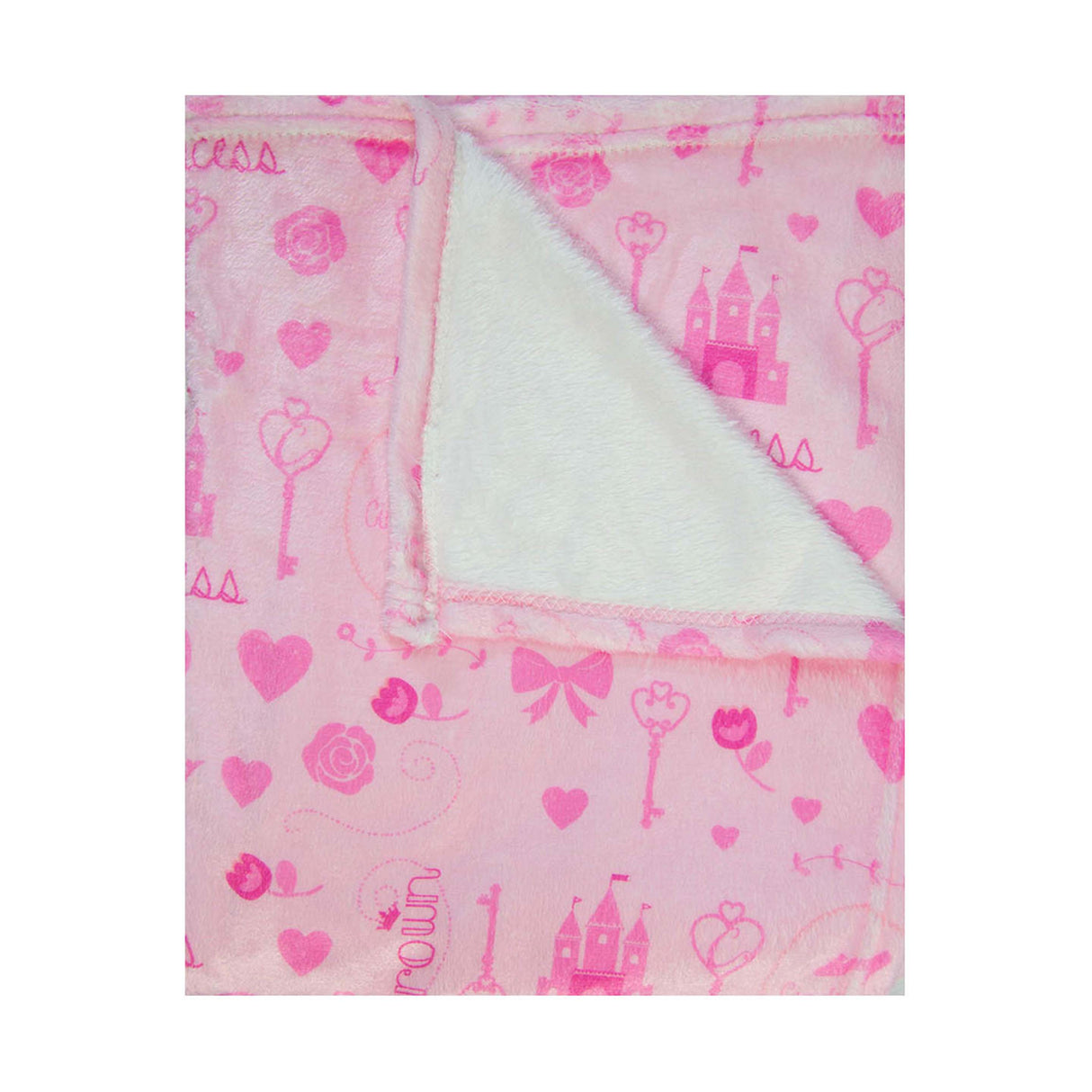 Girls Flannel Blanket W/booties Gift Set
