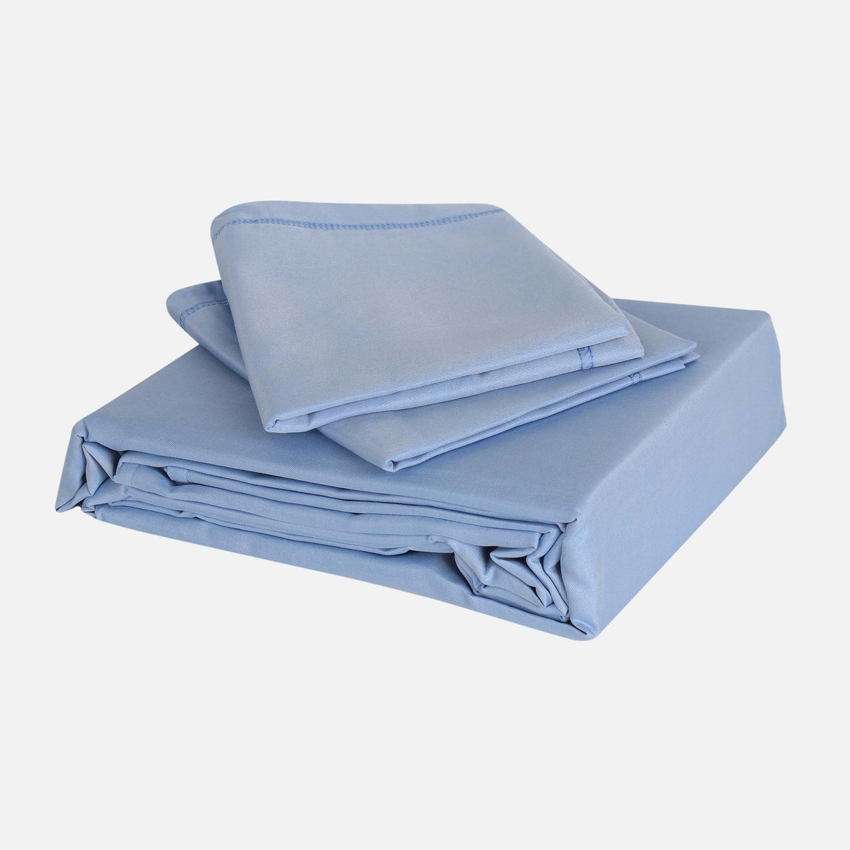 FLAT BED SHEET WITH PILLOW COVER