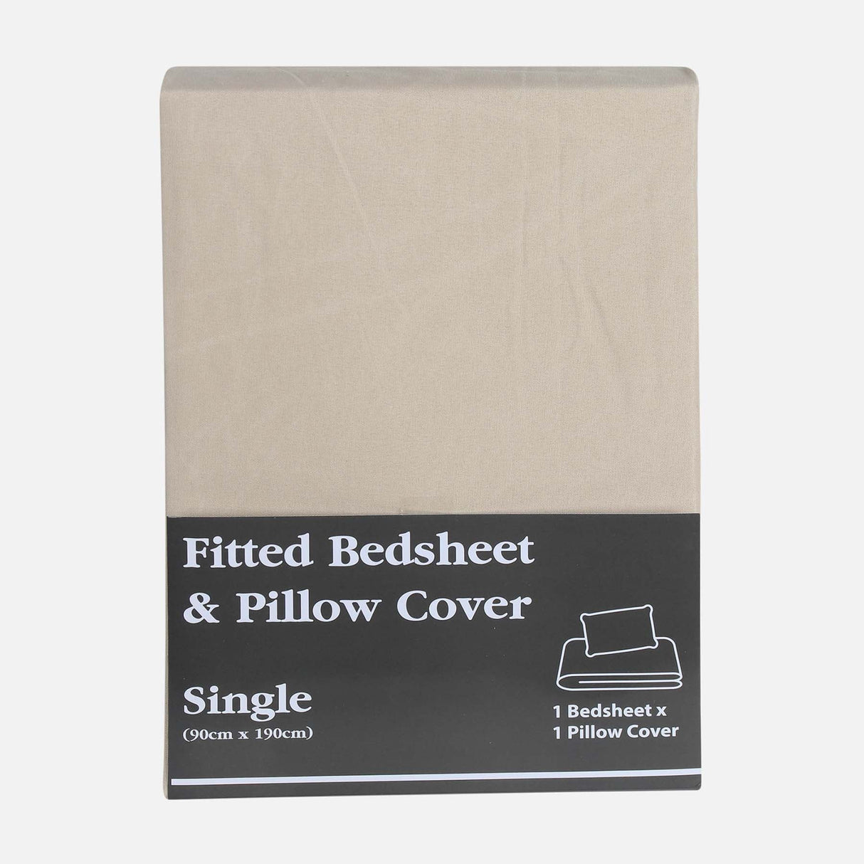 FITTED BED SHEET WITH PILLOW COVER